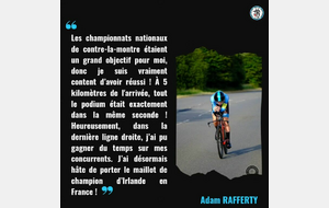 Adam RAFFERTY champion d'Irlande du Contre-La-Montre U19 !!