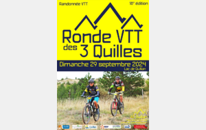 18e édition Ronde VTT des 3 Quilles 