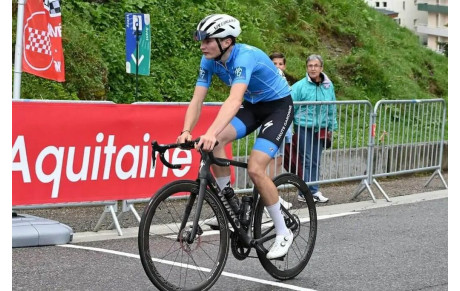 Dario GIULIANO aux avants postes sur la Classique des Pyrénées